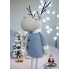 Декоративний різдвяний Олень Livarno Home Plush Soft з телесопічними ногами 66см Сірий (7997) 