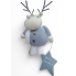 Декоративний різдвяний Олень Livarno Home Plush Soft з телесопічними ногами 66см Сірий (7997) 