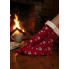 Різдвяні тапочки-шкарпетки Lidl Christmas slipper socks Unisex 39-42 з хутром всередині і гальмами на підошві Червоний (7943)