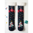 Різдвяні тапочки-шкарпетки Lidl Christmas slipper socks Unisex 39-42 з хутром всередині і гальмами на підошві Синій (7948)