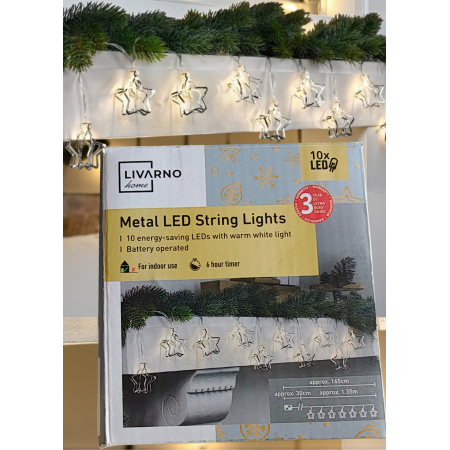 Светодиодная гирлянда Livarno home 10 LED 1,65 м Серебряный (7961)