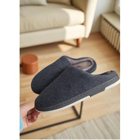 Теплые комнатные тапочки FS Winter Indoor Home р.40 (38 EUR) 24см Серый (7831)