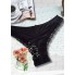 Трусики бразиліани з мереживом 550-S Black (7502)