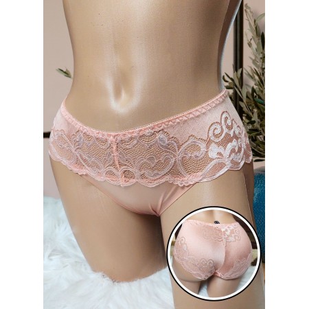 Трусики c кружева FS  Ice Silk M peach (6797)