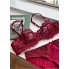 Жіночий мереживний комплект білизни FS Melissa L/80A Бордовий (7089)