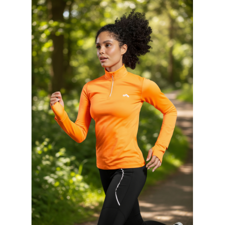 Жіночий термореглан Crivit LYCRA® L для спорту на мікрофлісі Помаранчевий (8009) Жіночий термореглан Crivit LYCRA® L для спорту на мікрофлісі Помаранчевий (8009)