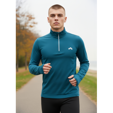 Чоловічий термореглан Crivit LYCRA® M для спорту на мікрофлісі Синій (8165) Чоловічий термореглан Crivit LYCRA® M для спорту на мікрофлісі Синій (8165)