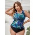  Жіночий купальник Tankini FS Liam (Майка+плавки) Plus Size 0XL (48-50) Чорний (6939)