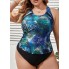  Жіночий купальник Tankini FS Liam (Майка+плавки) Plus Size 0XL (48-50) Чорний (6939)