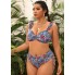 Жіночий купальник Tankini FS Five Plus Size 1XL (52-54) Топ+плавки Комбінований (6962)
