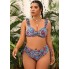  Жіночий купальник Tankini FS Five Plus Size 1XL (52-54) Топ+плавки Комбінований (6962)
