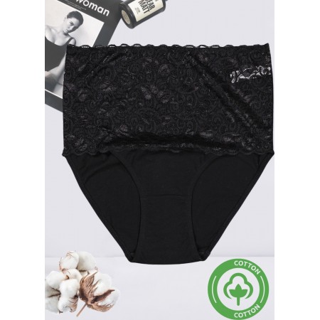 Утягивающие женские трусики FS Roxy XXL/52 с высокой талией Черный (525) Утягивающие женские трусики FS Roxy XXL/52 с высокой талией Черный (525)
