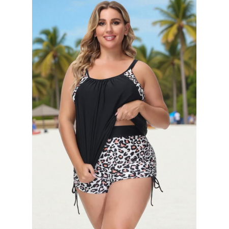 Женский купальник Hanna Nikole Tankini Plus Size 60 с утягивающим эффектом Черный (8221) Женский купальник Hanna Nikole Tankini Plus Size 60 с утягивающим эффектом Черный (8221)
