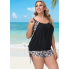  Жіночий купальник Hanna Nikole Tankini Plus Size 60 з коригуючим ефектом Чорний (8221)