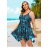  Жіночий купальник-сукня Hanna Nikole Tankini Plus Size 64 з коригуючим ефектом Синій (8180)