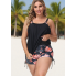  Жіночий купальник-сукня Hanna Nikole Tankini Plus Size 56 з коригуючим ефектом Чорний (9484)