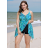  Жіночий купальник-сукня Hanna Nikole Tankini Plus Size 56 з коригуючим ефектом Блакитний (9665)
