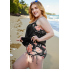  Жіночий купальник-сукня Hanna Nikole Tankini Plus Size 56 з коригуючим ефектом Чорний (9484)