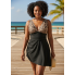 Суцільний купальник FS Leopard Tummy Control Bathing Suits XL Чорний (8219)