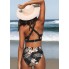  Жіночий купальник Cupshe Cutout V Neck Bikini Set M Чорний (10085)