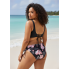 Жіночий купальник FS Tankini Yonique Women's Plus Size XL Floral Print Чорний (8191)