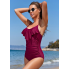 Купальник суцільний FS Jelly Tummy Control Swimsuiti L Бордовий (9129)