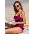 Купальник суцільний FS Jelly Tummy Control Swimsuiti L Бордовий (9129)