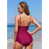 Купальник суцільний FS Jelly Tummy Control Swimsuiti L Бордовий (9129)