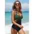 Суцільний купальник FS Carly Colorblock Tummy Control М Чорний (9131)