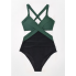 Суцільний купальник FS Carly Colorblock Tummy Control М Чорний (9131)