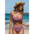  Жіночий купальник CUPSHE Women Swimsuit Lotto Bikini М Пудровий (9312)