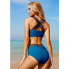 Жіночий купальник FS Vancavoo Women Bikini Set L Синій (9150)