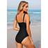 Суцільний купальник FS Swimwear Tummy Control L з ефектом утяжки Чорний (9554)