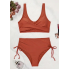 Жіночий купальник FS Women's Bikini Set XXL Теракотовий (9702)