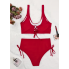 Жіночий купальник FS Women's Bikini Set S Бордовий (9690)