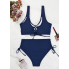 Жіночий купальник FS Women's Bikini Set XL Синій (9176)