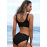 Жіночий купальник FS Bikini Swimsuit Drawstring L Чорний (9177)