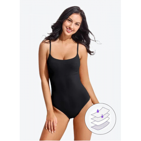 Физиологический слитный купальник FS Beautikini Period Swimwear для плавания в период менструации S Черный (9181) Физиологический слитный купальник FS Beautikini Period Swimwear для плавания в период менструации S Черный (9181)