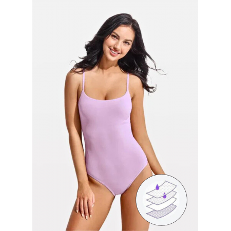 Физиологический слитный купальник FS Beautikini Period Swimwear для плавания в период менструации XS Лиловый (9182) Физиологический слитный купальник FS Beautikini Period Swimwear для плавания в период менструации XS Лиловый (9182)