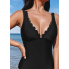  Жіночий суцільний купальник Cupshe Bikini Set XL Чорний (9229)