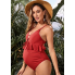 Суцільний купальник для вагітних FS Maternity Swimsuit  М Червоний (9206)