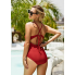 Суцільний купальник для вагітних FS Maternity Swimsuit  М Червоний (9206)