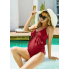 Суцільний купальник для вагітних FS Maternity Swimsuit  М Червоний (9206)