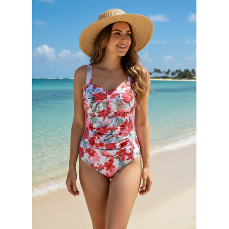 Слитный купальник FS Tummy Control Monokini XL Розовый (9227)