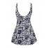  Жіночий суцільний купальник-сукня FS Swimsuit Retro М Темно-синій (9232)
