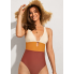 Суцільний купальник Cupshe Color Block М Комбінований (9236)