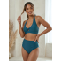  Жіночий купальник Cupshe Halter Bikini Set L Морської хвилі (9272)