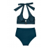  Жіночий купальник Cupshe Halter Bikini Set L Морської хвилі (9272)