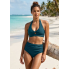  Жіночий купальник Cupshe Halter Bikini Set L Морської хвилі (9272)