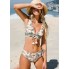  Жіночий купальник Cupshe Enamel Underwire М Двосторонній Бежевий (9937)